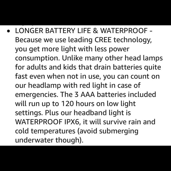 NRFP Headlamp Safety Flashlight 6 Modes Waterproof ❤️ - Picture 11 of 16